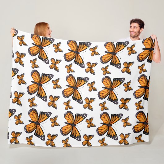 Couverture en polaire Papillon Dream 60x80 (En situation)