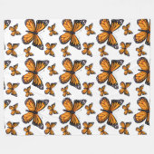 Couverture en polaire Papillon Dream 60x80 (Devant (Horizontal))