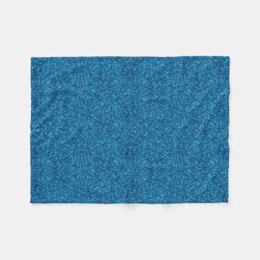 Couverture en polaire Parties scintillant bleue (Devant (Horizontal))