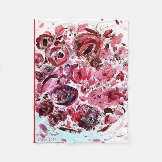 Couverture en polaire PASSIONNÉE (Devant)