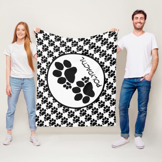 Couverture en polaire - Pâtes en polydactyle (En situation)