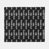 Couverture en polaire personnalisée (Devant (Horizontal))