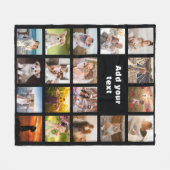 Couverture en polaire personnalisée 18 photo Colla (Devant (Horizontal))