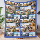 Couverture en polaire personnalisée 32 Photo Colla