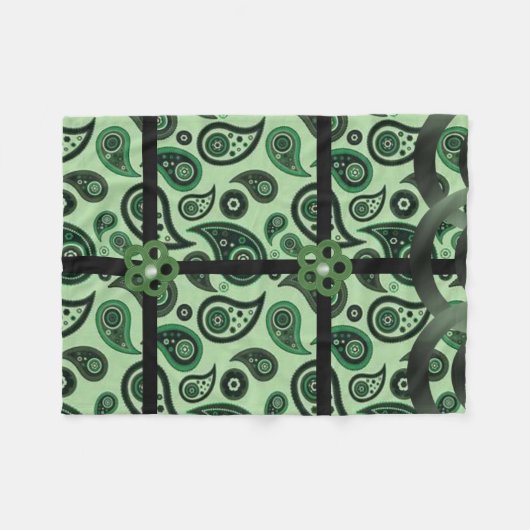 couverture en polaire personnalisée en vert pasley (Devant (Horizontal))