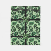 couverture en polaire personnalisée en vert pasley (Devant)