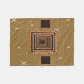 couverture en polaire personnalisée étoile brune (Devant (Horizontal))