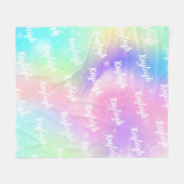 Couverture en polaire personnalisée Filles colorée (Devant (Horizontal))