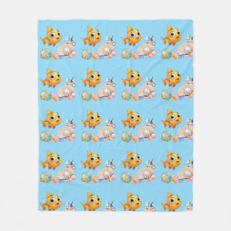 Couverture en polaire Petit Poisson