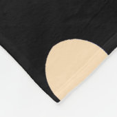 Couverture en polaire Pois de crème noire (Coin)