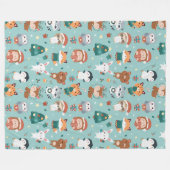 Couverture en polaire pour animaux adorables (Devant (Horizontal))