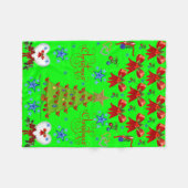 Couverture en polaire pour enfants de Noël (Devant (Horizontal))