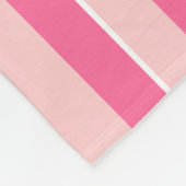 Couverture en polaire rayée rose clair et foncé (Coin)