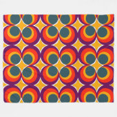 Couverture en polaire Retro Clovers (Devant (Horizontal))