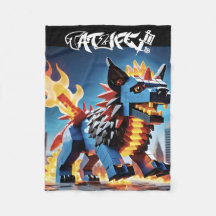 Couverture en polaire Robo-Block Pup