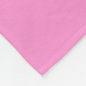 Couverture en polaire rose (Coin)