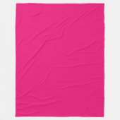 Couverture en polaire rose chaud (Devant)