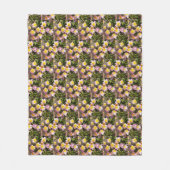 Couverture en polaire rose et jaune (Devant)