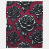 Couverture en polaire Rose noir 60x80 (Devant)