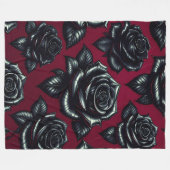 Couverture en polaire Rose noir 60x80 (Devant (Horizontal))