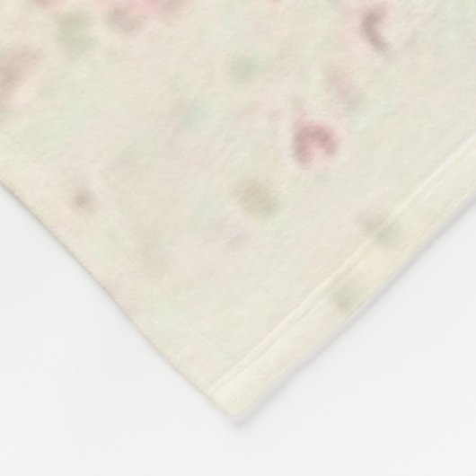 Couverture en polaire rose Roses (Coin)