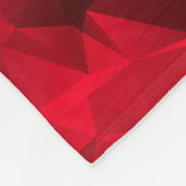 Couverture en polaire rouge à triangles faibles en (Coin)