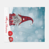 Couverture en polaire rouge nordique (Devant (Horizontal))