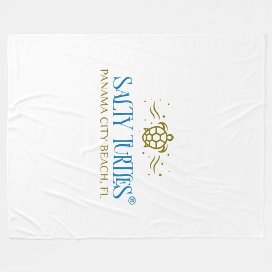 Couverture en polaire Salty Turtles® (Devant (Horizontal))
