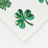 Couverture en polaire Shamrock Lucky Clover (Coin)