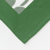 Couverture en polaire Shamrock Monogramme (Coin)