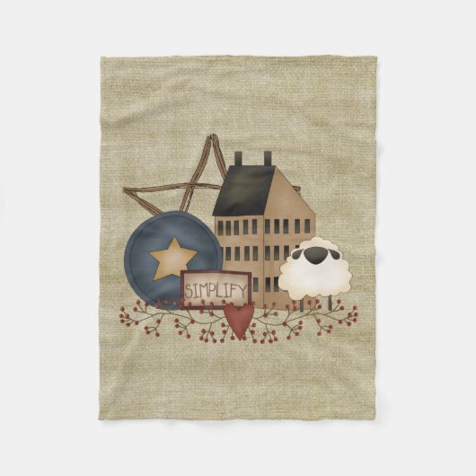 Couverture en polaire SIMPLIFIE primitive (Devant)