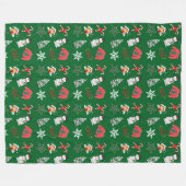 Couverture en polaire Snowman (Devant (Horizontal))