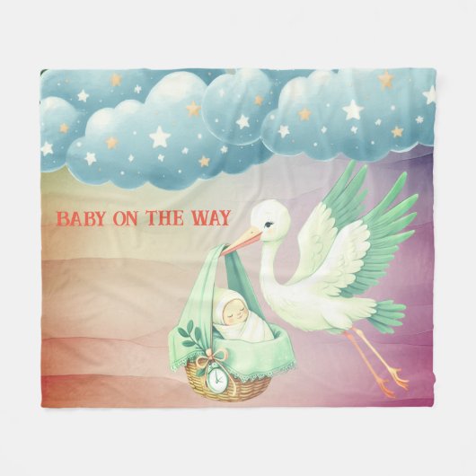 Couverture en polaire Stork (Devant (Horizontal))