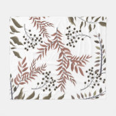 Couverture en polaire Tan Earthy Design (Devant (Horizontal))