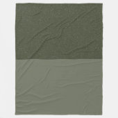 Couverture en polaire texturée Moss Green - Person (Devant)