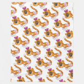 Couverture en polaire / Tigres pour bébés (Devant)