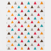 Couverture en polaire - Triangles multicolores (Devant)