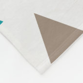 Couverture en polaire - Triangles multicolores (Coin)