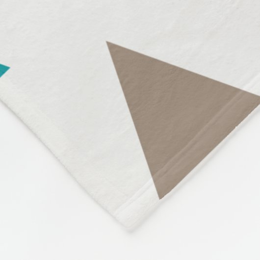 Couverture en polaire - Triangles multicolores (Coin)