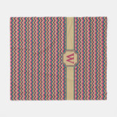 Couverture en polaire Tropical Zigzag (Devant (Horizontal))