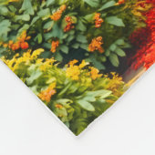 Couverture en polaire (Tunnel de roses) (Coin)