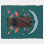 Couverture en polaire Turquoise Fox volante (3 tai (Devant (Horizontal))