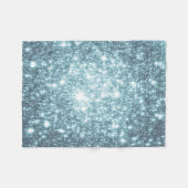 Couverture en polaire turquoise Stars (Devant (Horizontal))