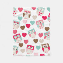 Couverture en polaire Valentine Owl