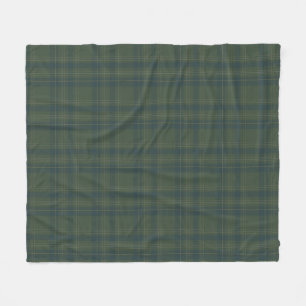 Couverture en polaire verte confortable Tartan r