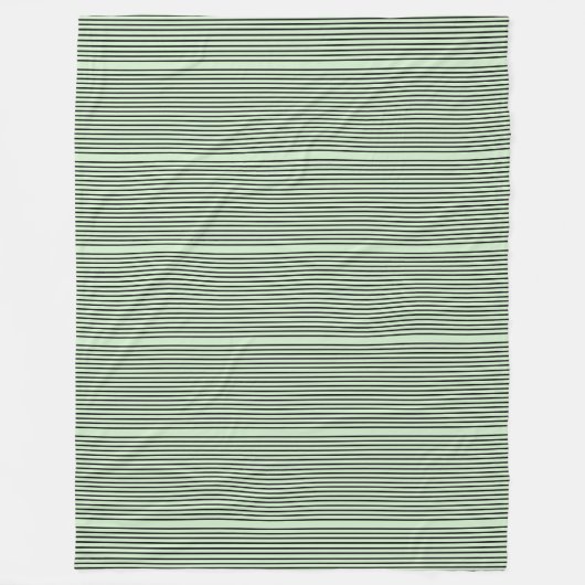 Couverture en polaire verte et noire (Devant)