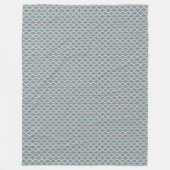 Couverture en polaire vintage Blue Dreams (Devant)