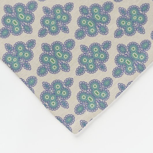 Couverture en polaire vintage Blue Dreams (Coin)