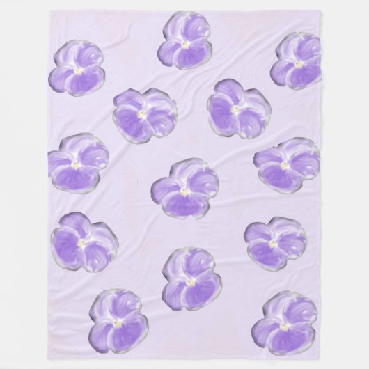 Couverture en polaire violette (Devant)