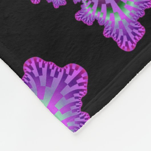 Couverture en polaire violette de nuit (Coin)